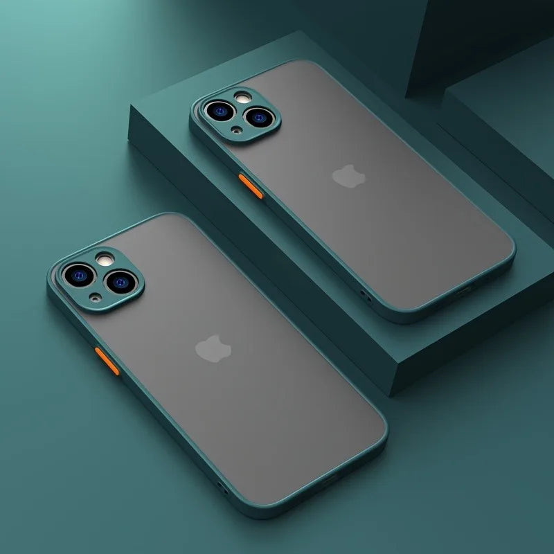 Translucent Matte Armor iPhone Case