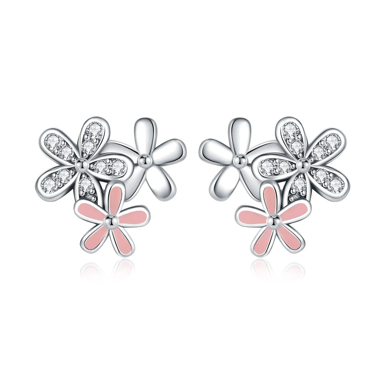 925 Silver 18K Gold Knot Stud Earrings