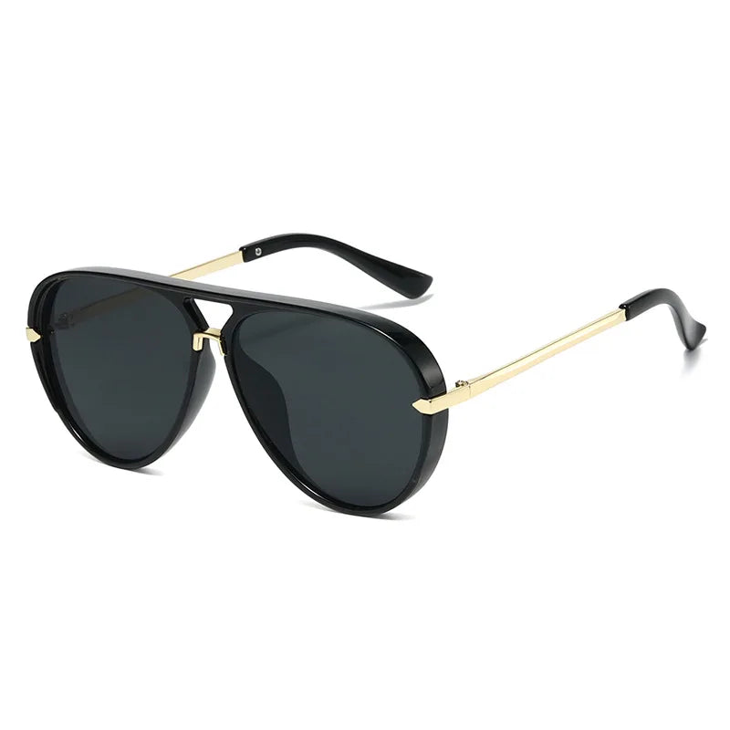 Oversized Oval Pilot Sunglasses