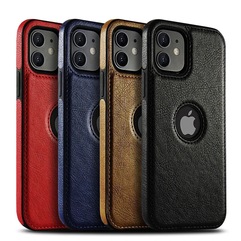 Black Leather Business iPhone Case