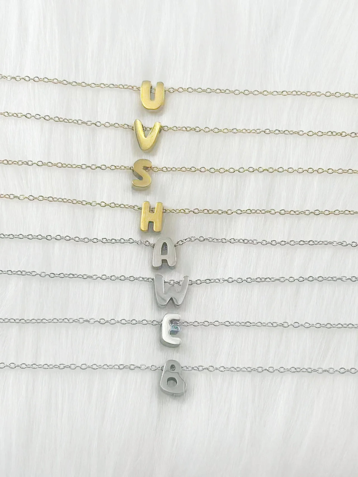 Initial Letter Charm Anklet