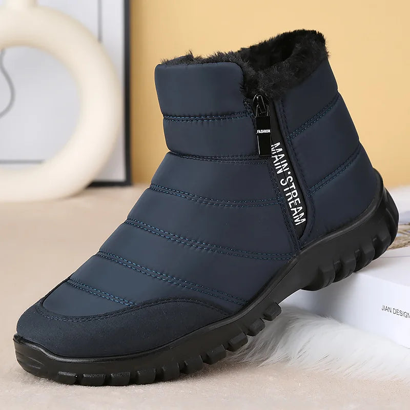 Men's Plush Waterproof Snow Boots