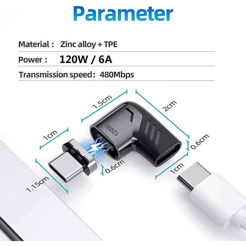 🧲 120W USB-C Magnetic Adapter