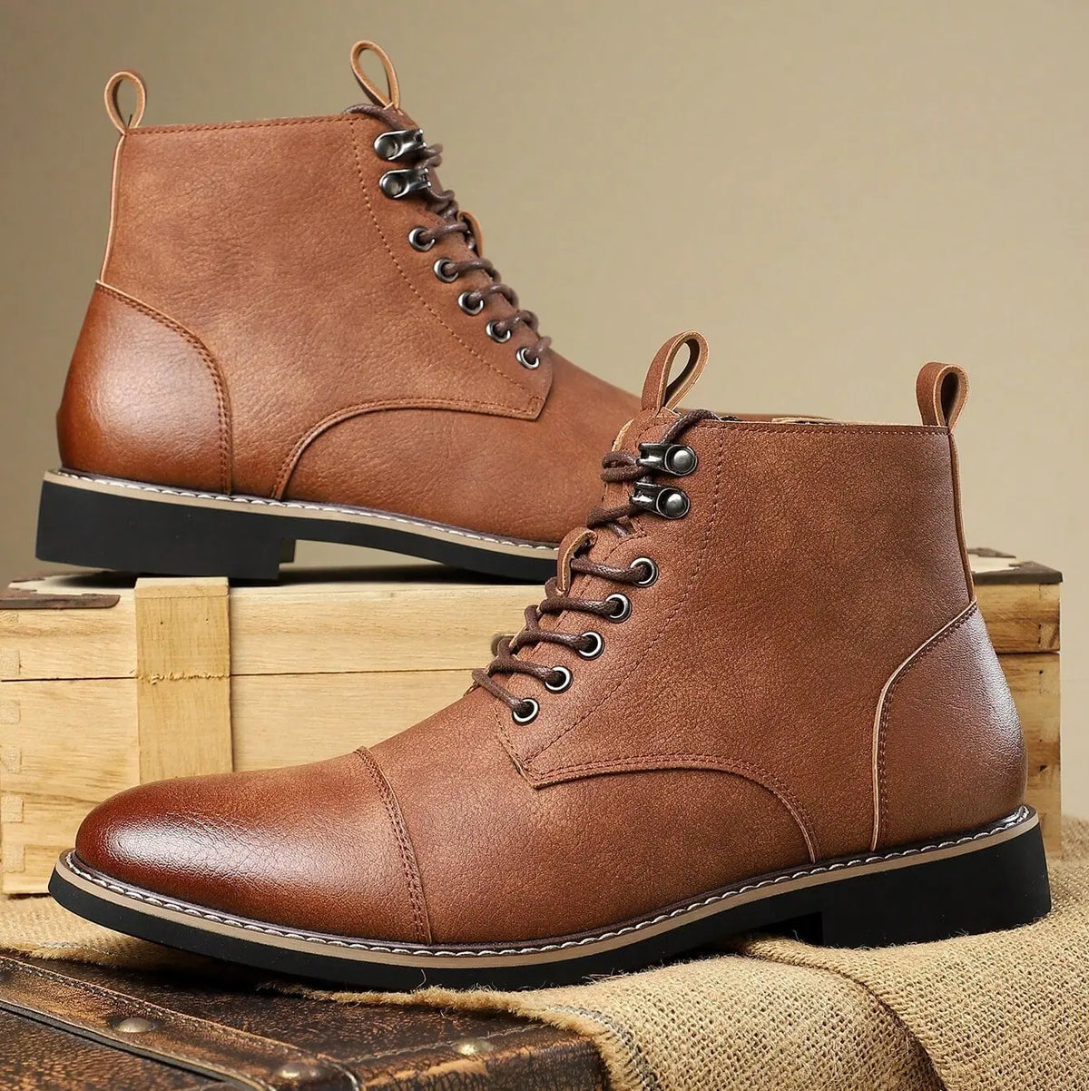 Men's Leather Chelsea Ankle Boots