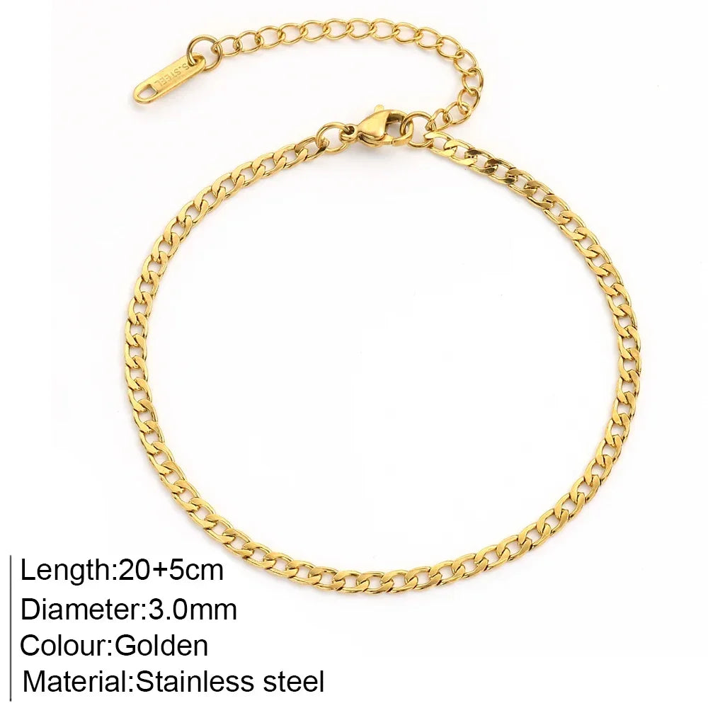 ✨ Stainless Steel Beach Anklet Jewelry