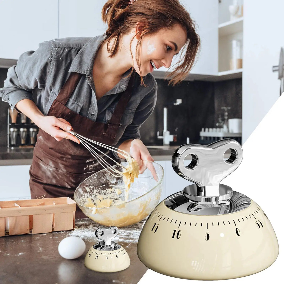Magnetic 60-Minute Kitchen Timer