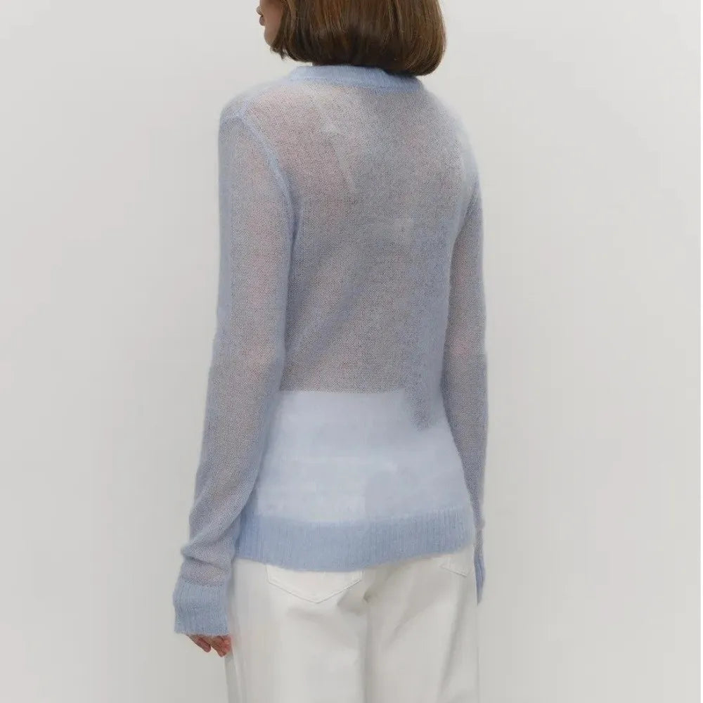 Loose Sheer Knit Sweater
