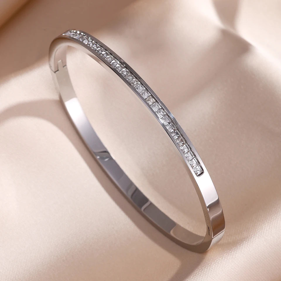 ✨ ZAKOL Sparkling Zirconia Bracelet Set