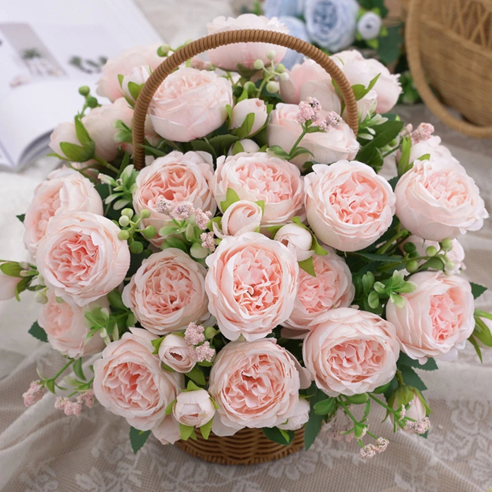 Artificial Rose & Peony Flowers