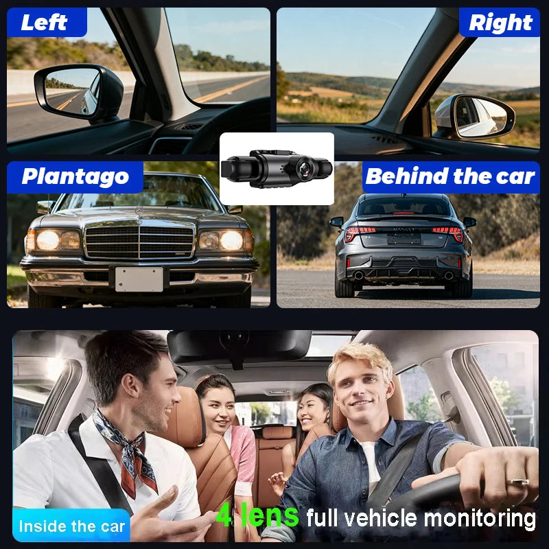 📹 4-Camera Dash Cam