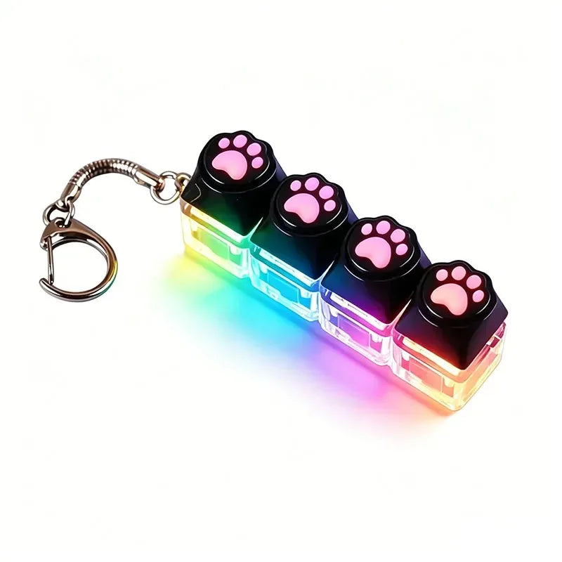 LED Keyboard Clicker Keychain