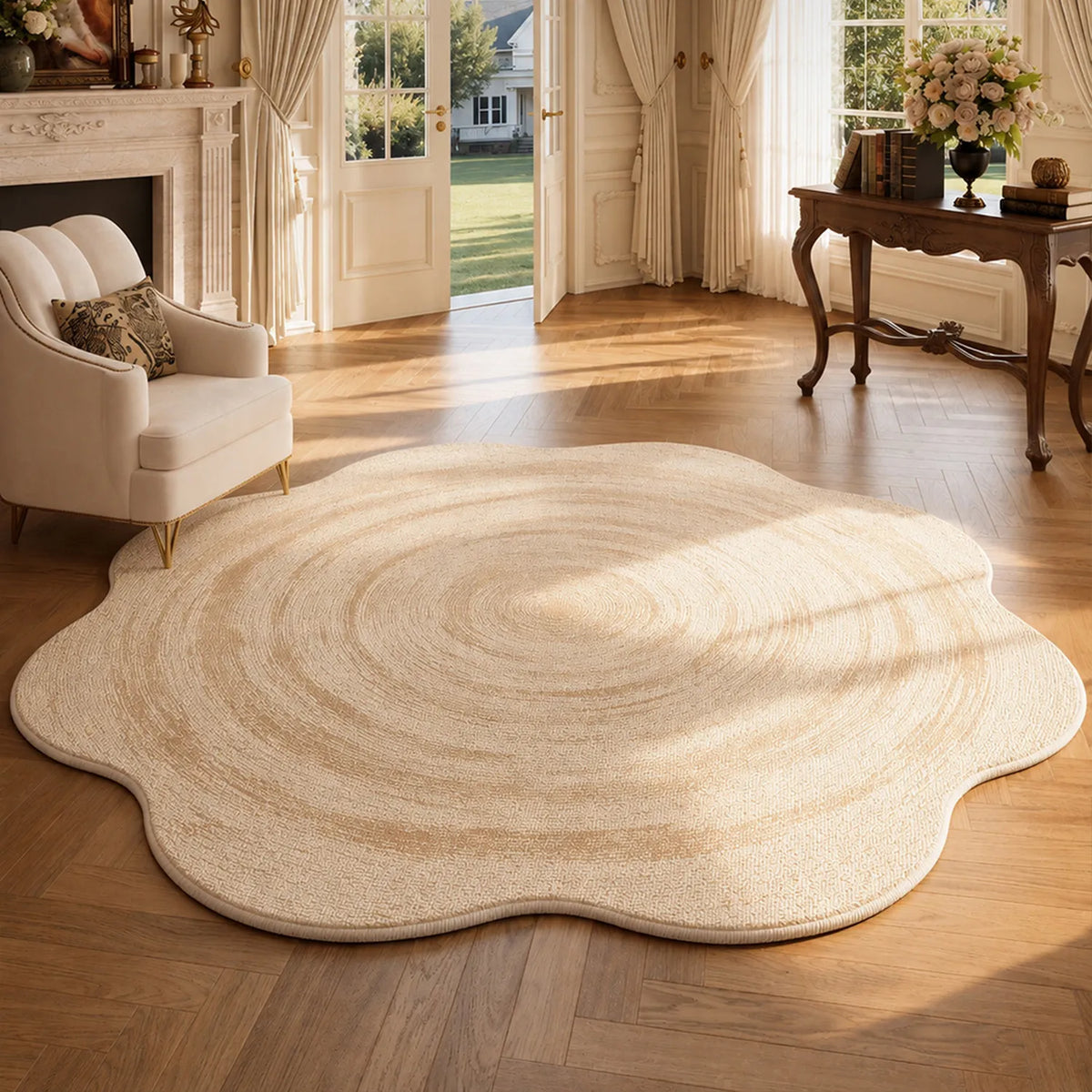 Fluffy Round Rug