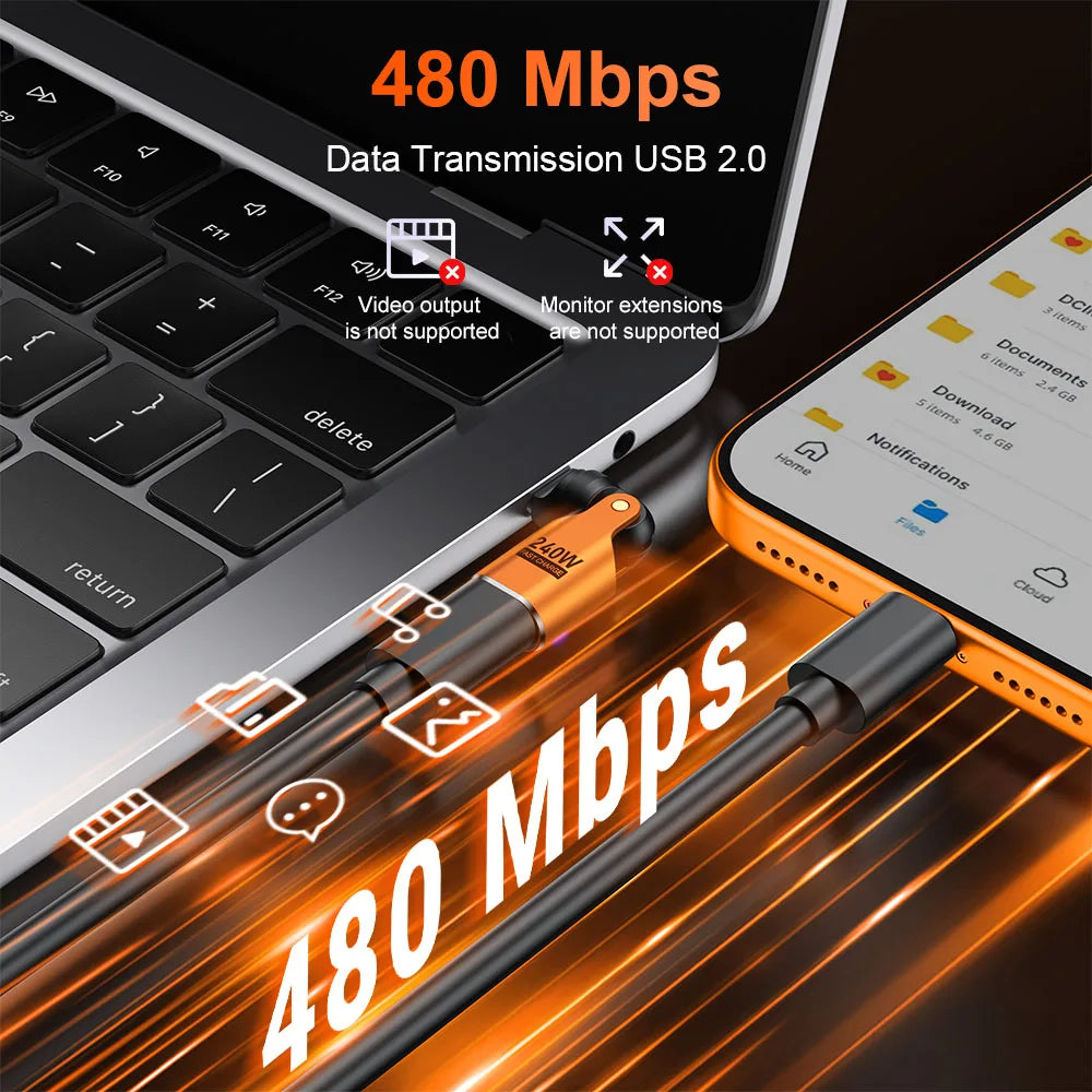 🧲 AUFU 540° Magnetic OTG USB-C Adapter