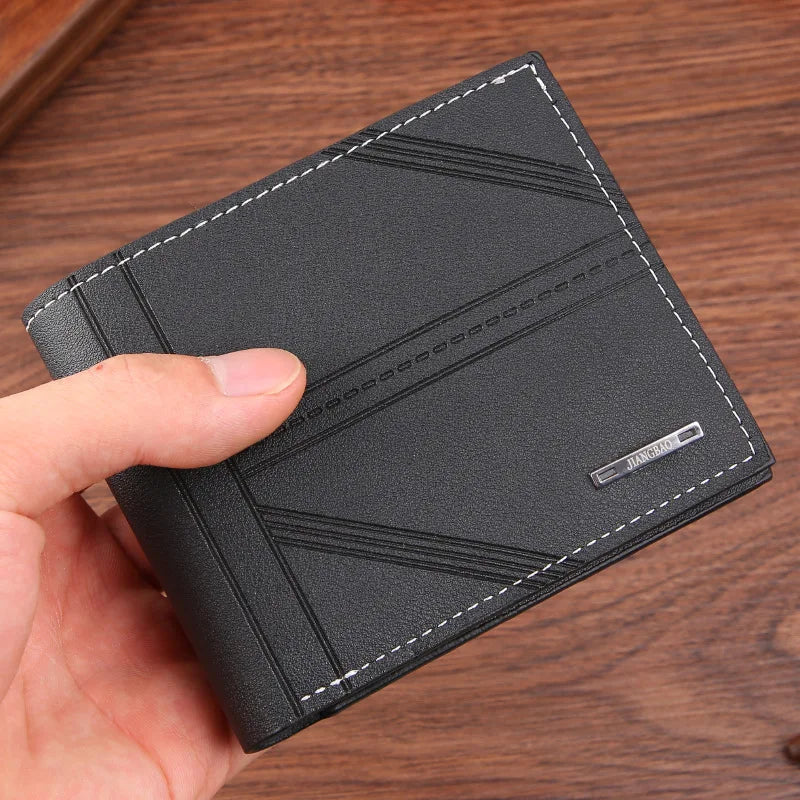 Men's Frosted Leather Wallet
