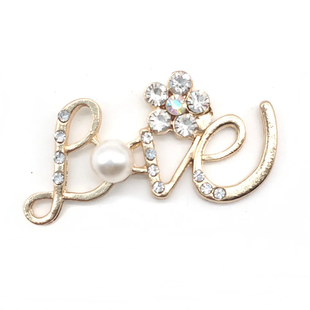 Metal Pearl Shoe Charms