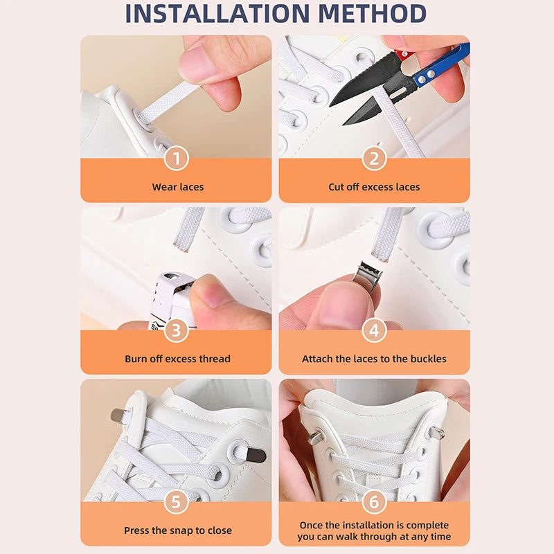 Elastic No-Tie Shoelaces