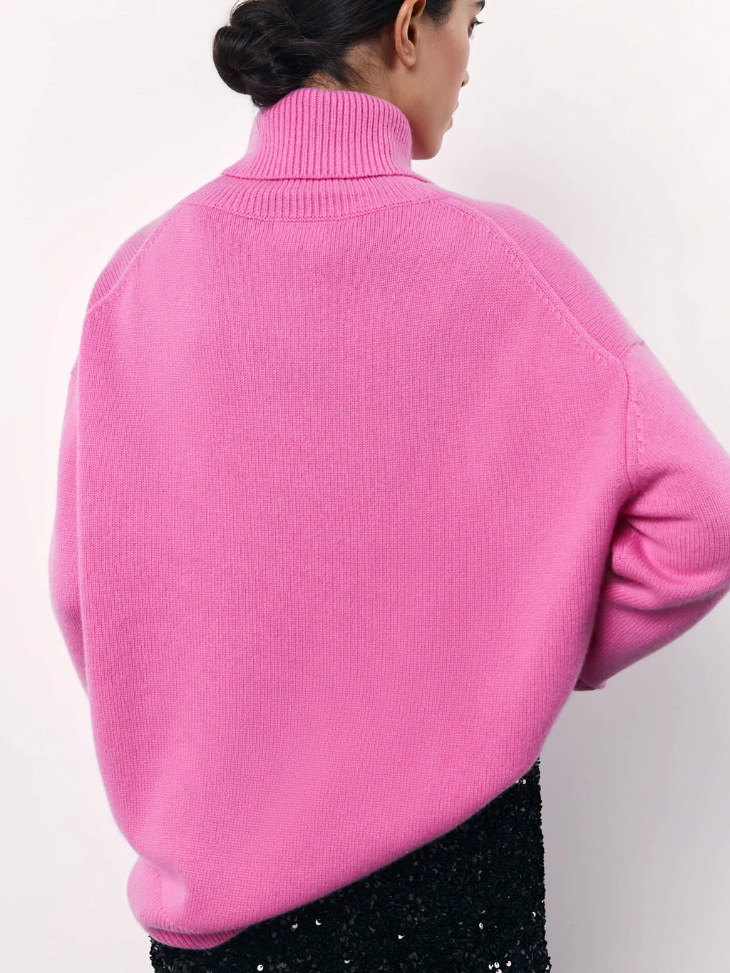 Loose Turtleneck Knit Sweater