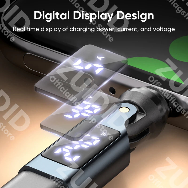 📟 240W Digital Display USB-C Magnetic Adapter