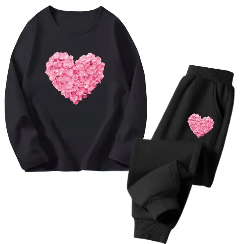 Girls Ballet Print Top & Pants Set