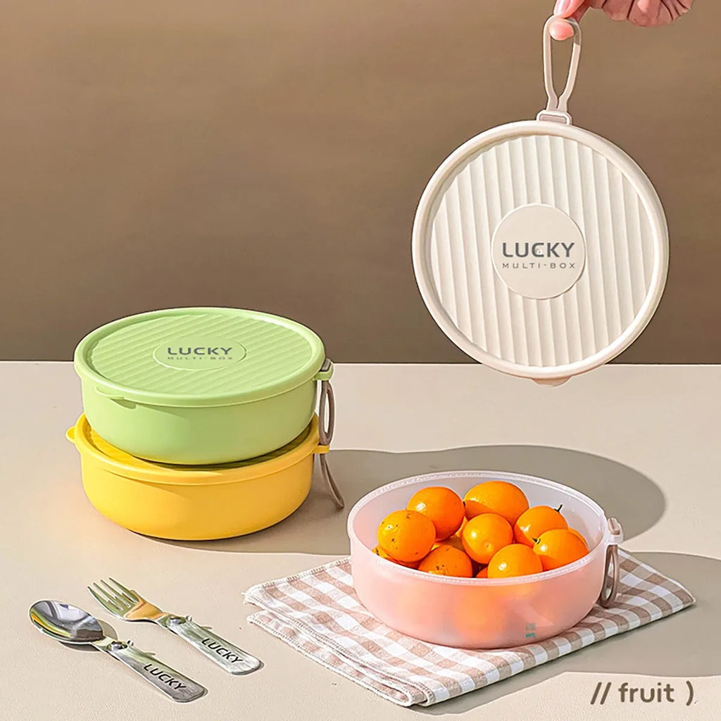 Stainless Steel Double-Layer Bento Box