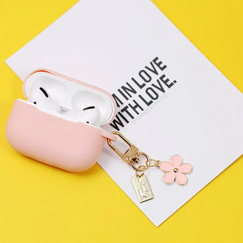 Enamel Cherry Blossom Keychain