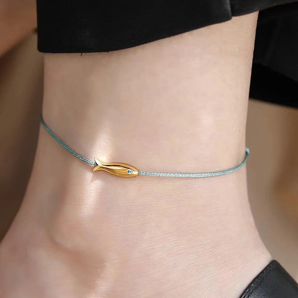 925 Silver Koi Fish Anklet