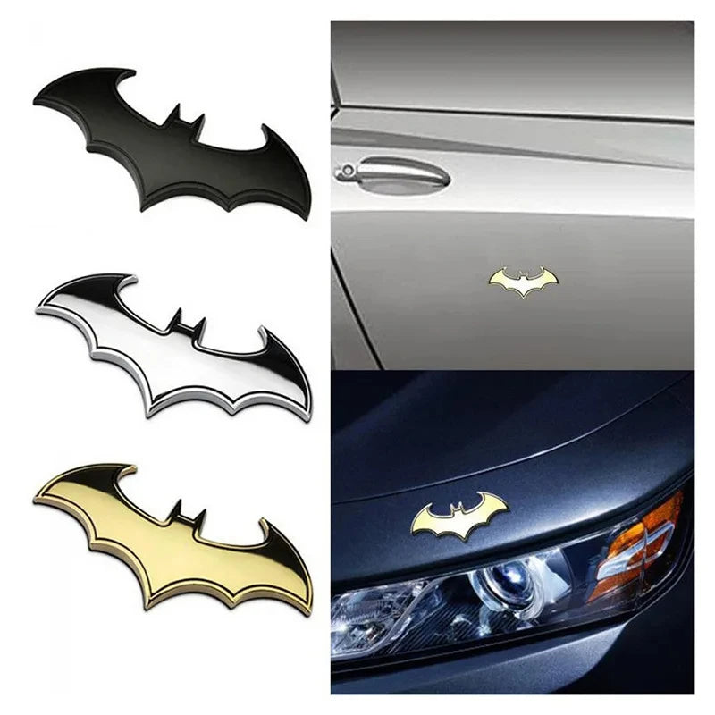 🦇 3D Bat Shape Metal Car Sticker