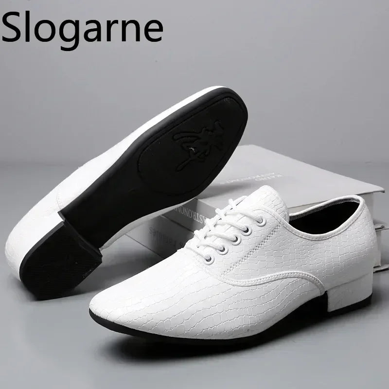 Men's White Ballroom Dance Shoes