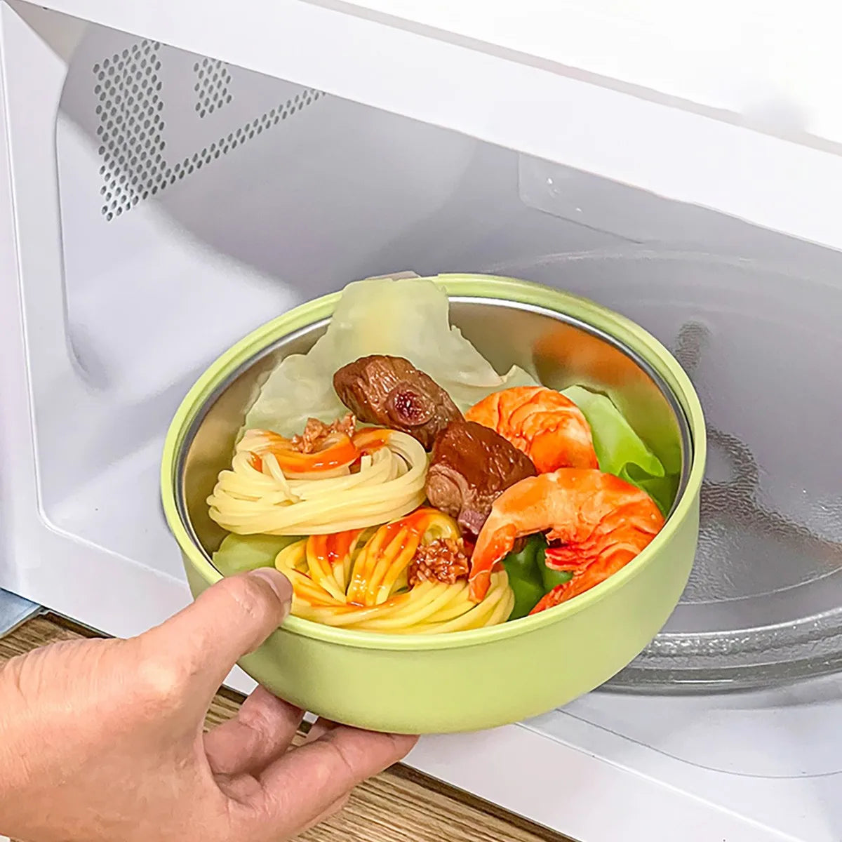Stainless Steel Double-Layer Bento Box