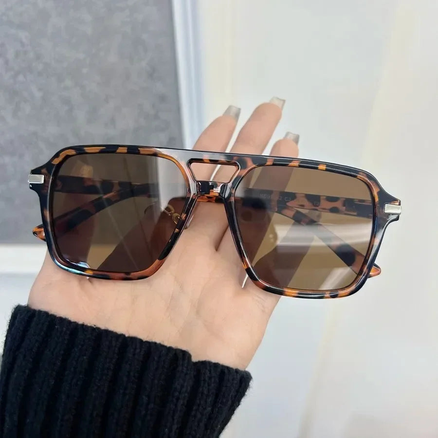 Black Mirrored Square Sunglasses