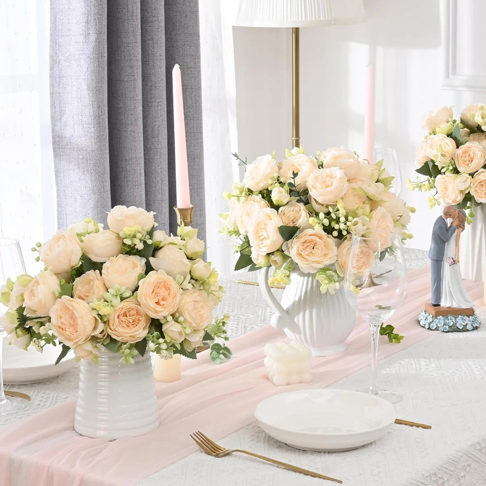 Artificial Rose & Peony Flowers