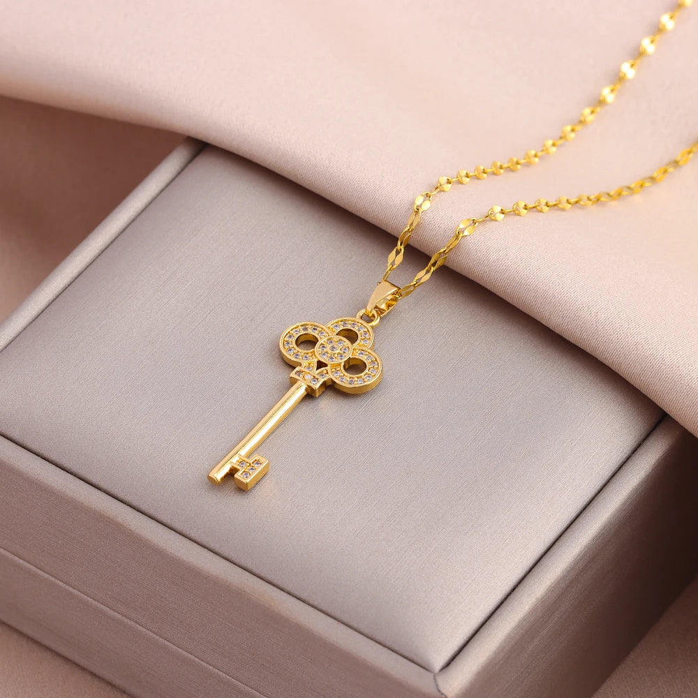✨ Light Luxury Zircon Crystal Necklace