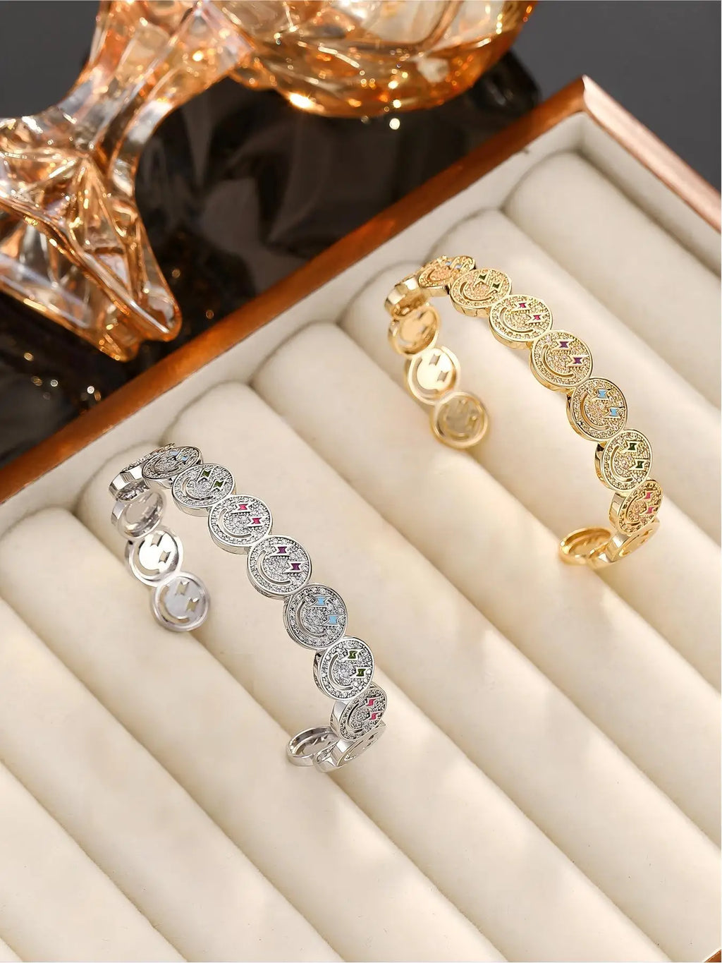 ⚡ Lightning Smiley Zircon Bracelet
