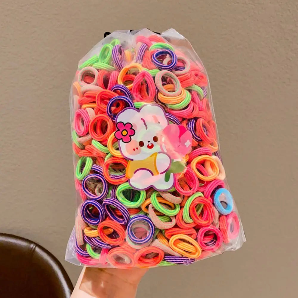 Kids Mini Hair Ties – 100 Pcs