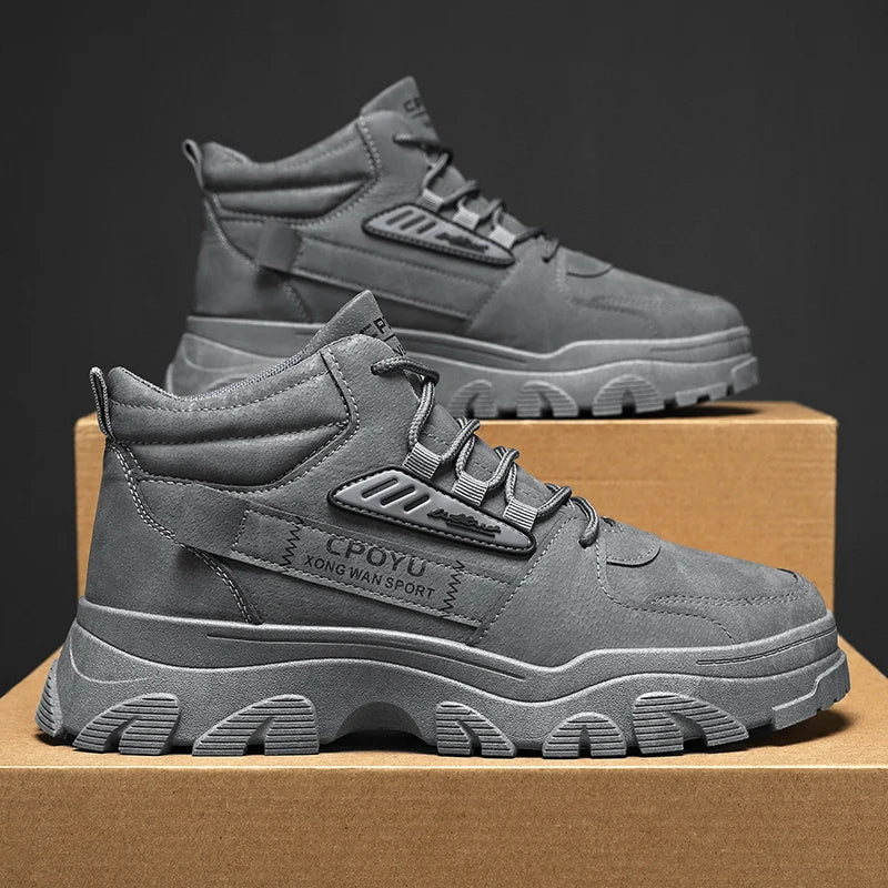 Men's Thick-Sole Short Boots