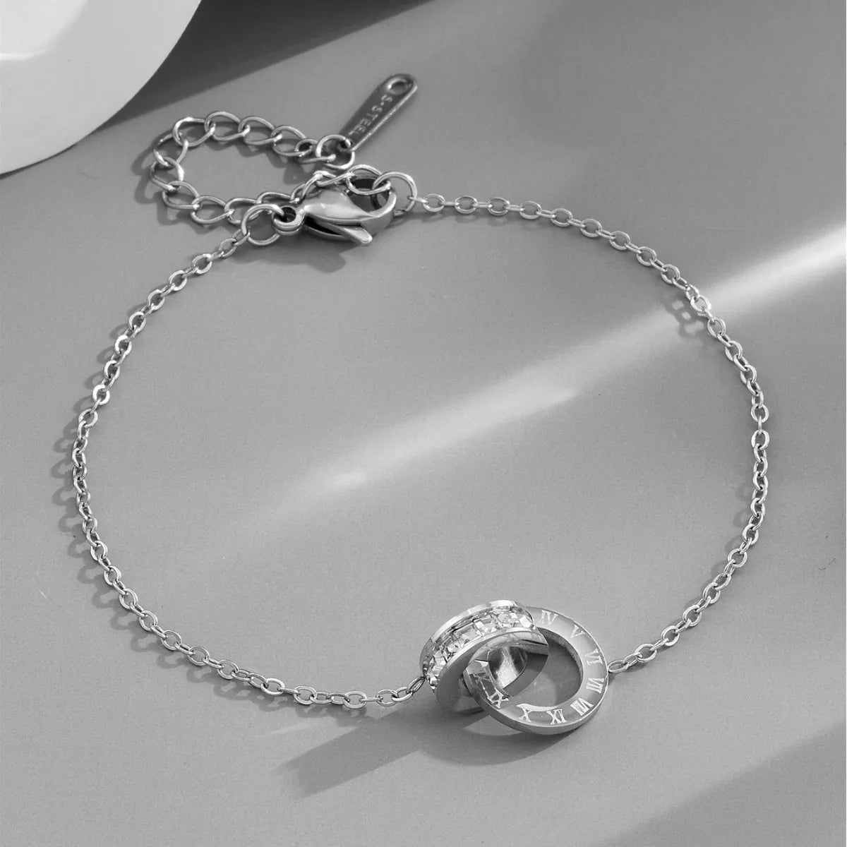 🔢 Roman Numeral Zircon Bracelet