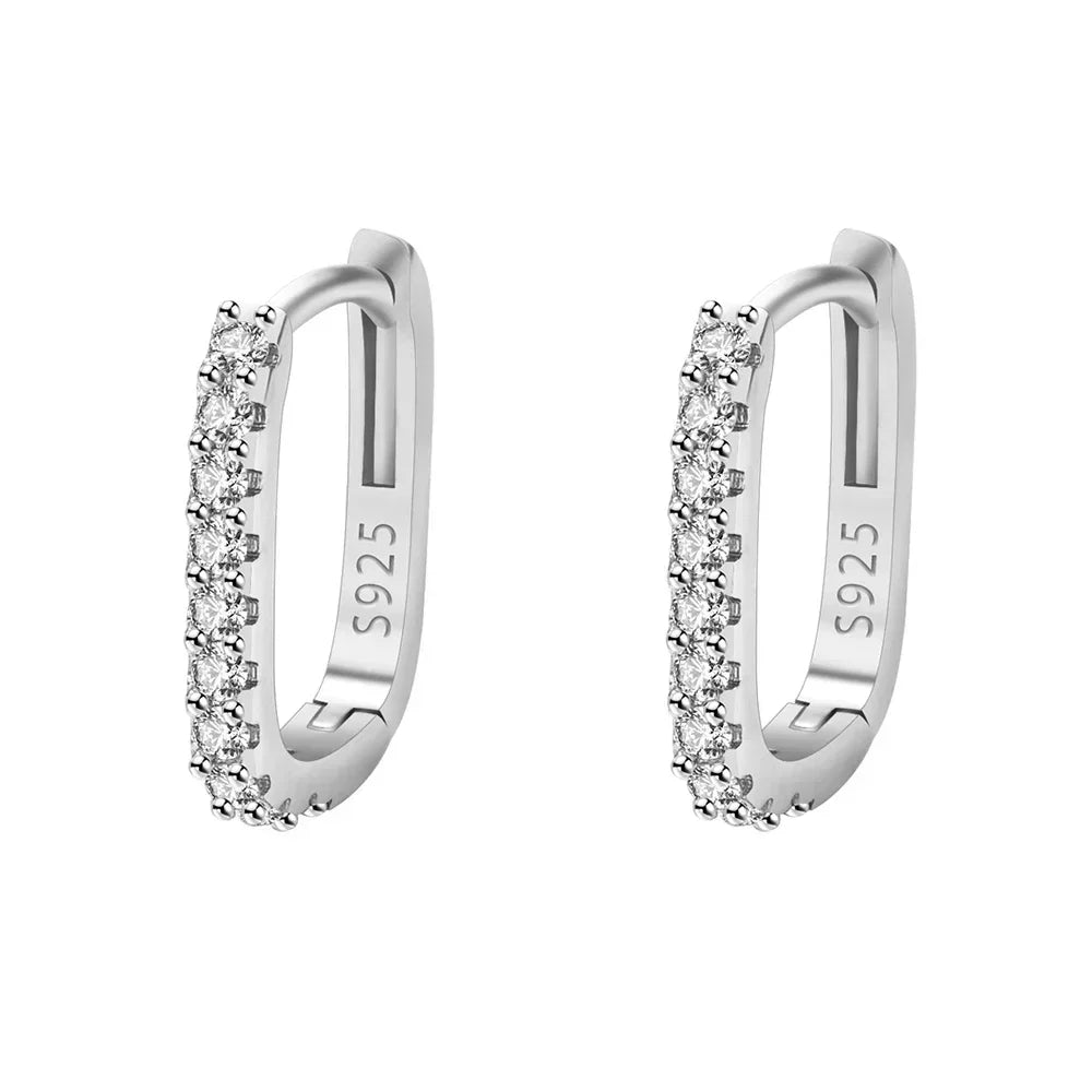 Crystal Circle Hoop Earrings