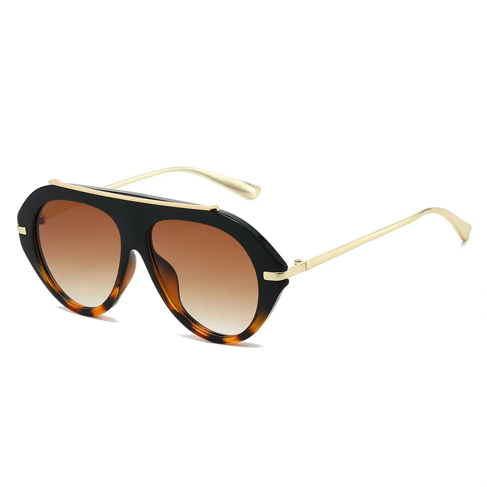 Women's Oversized Oval Gradient Sunglasses