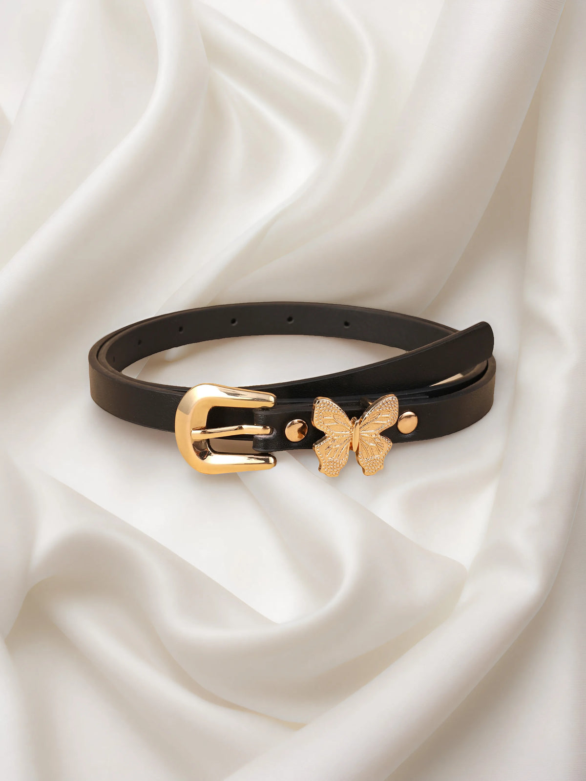 Girls Butterfly PU Belt