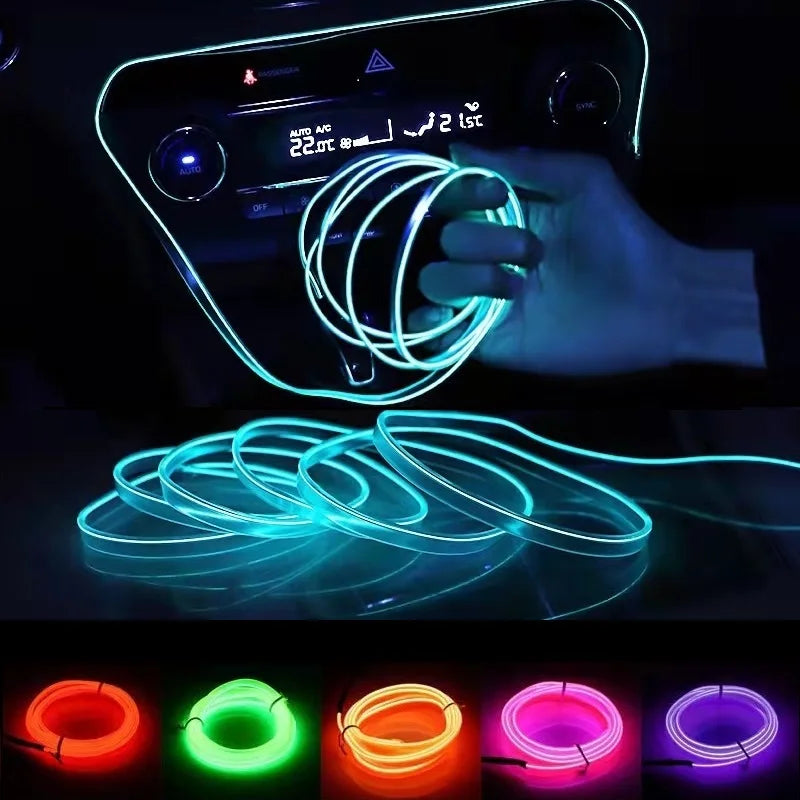 💡 Neon LED Car Interior Light Strip
