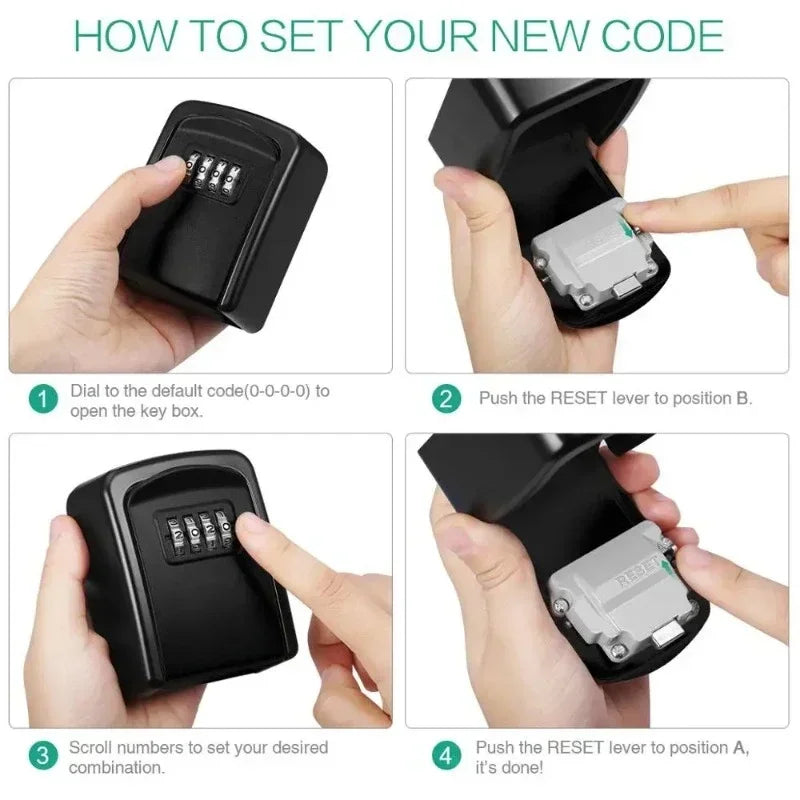 🔐 Metal Key Lock Box