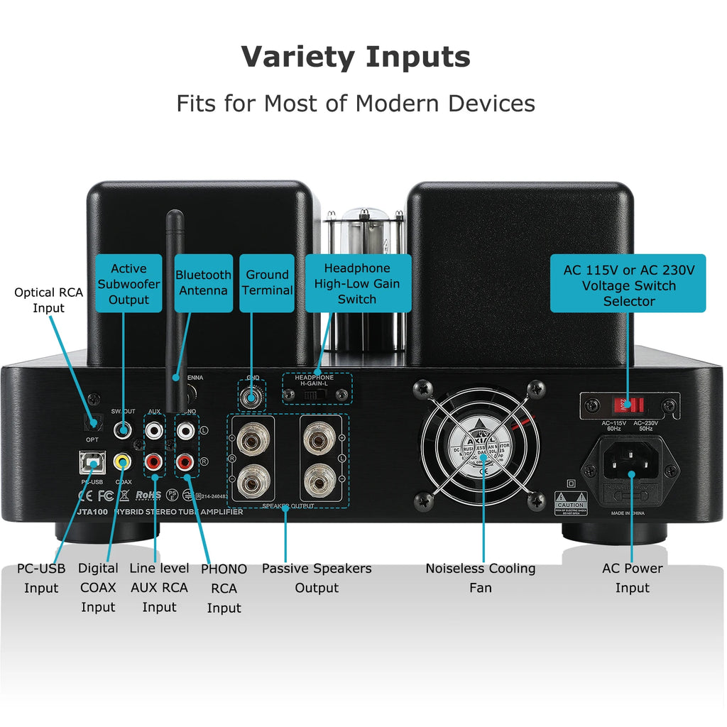 🎧 Juson Audio JTA100 Hybrid Tube Amplifier