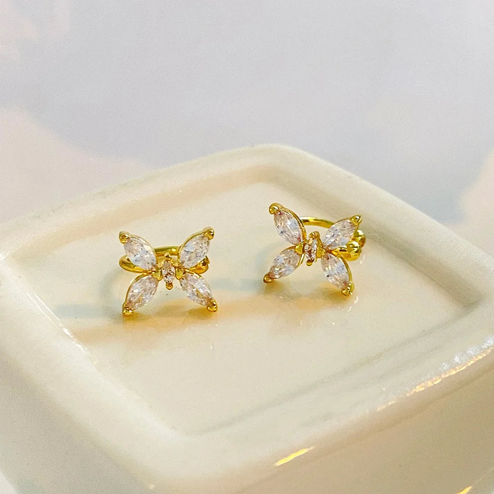 Zircon Butterfly Ear Cuff – No Piercing