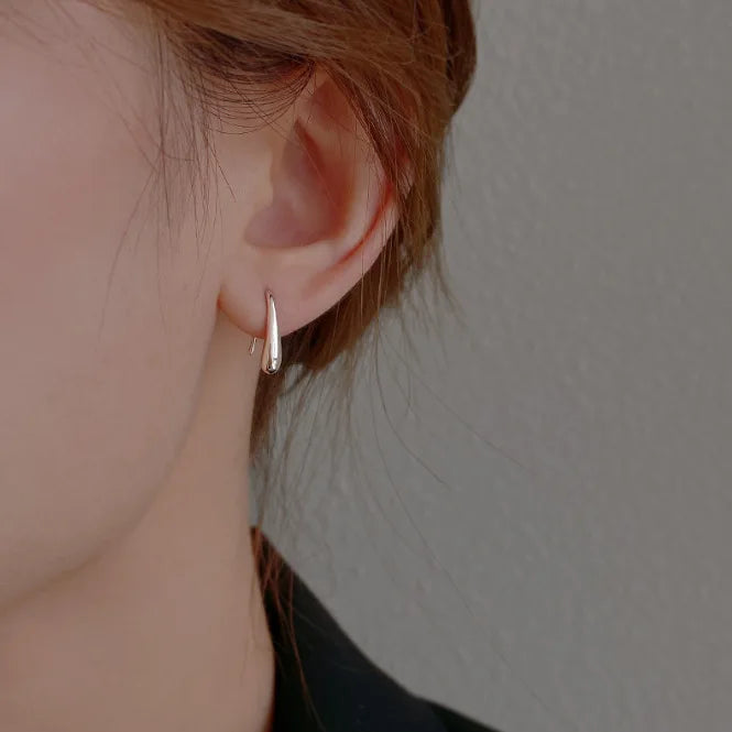 Tiny Metal Charm Stud Earrings