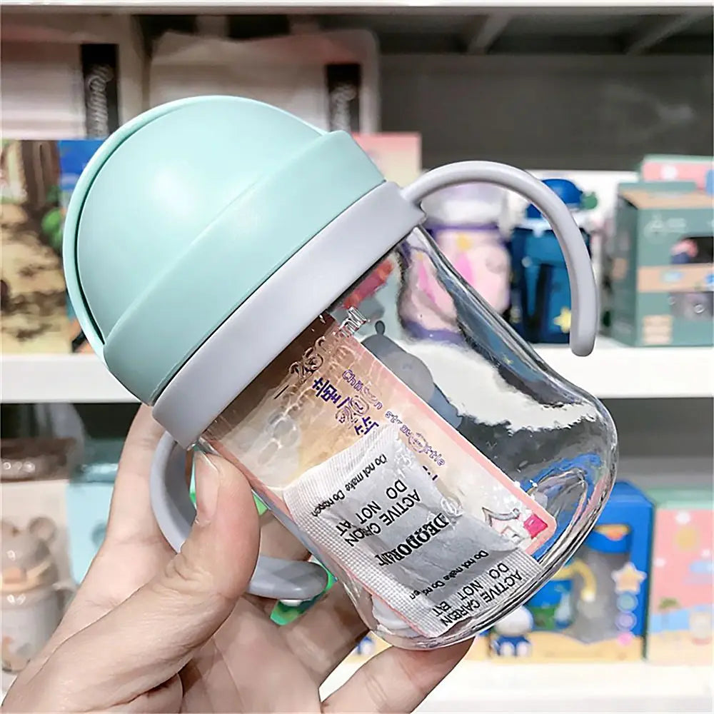 Kids Cartoon Straw Water Bottle 250ml