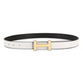 Women's Leather Belt with Alloy Buckle