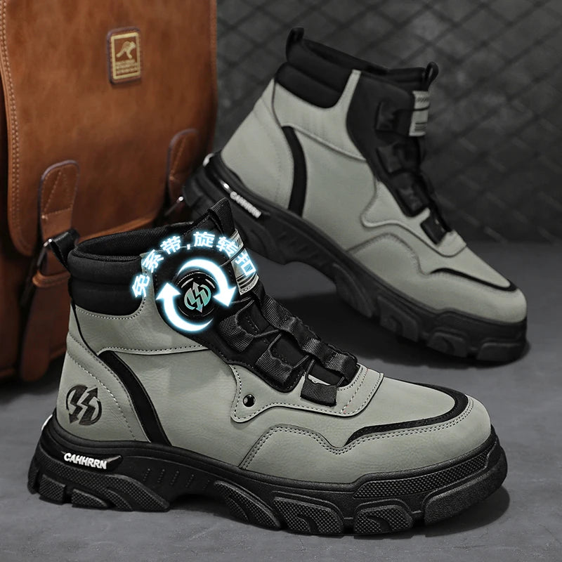 Men's Leather Combat Boots