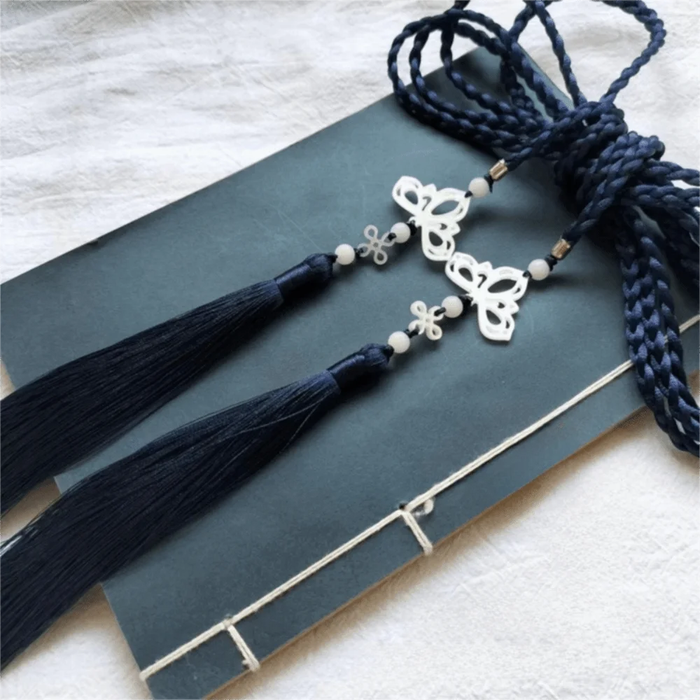 Handwoven Tassel Waist Tie Belt