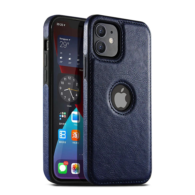Black Leather Business iPhone Case