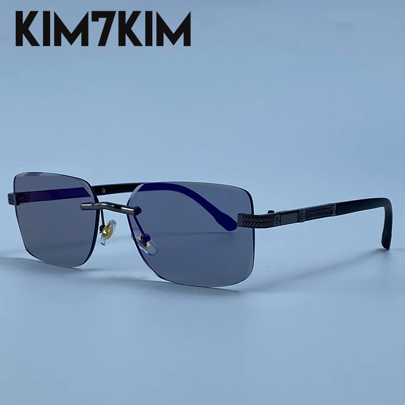 Men's Photochromic Rimless Sunglasses